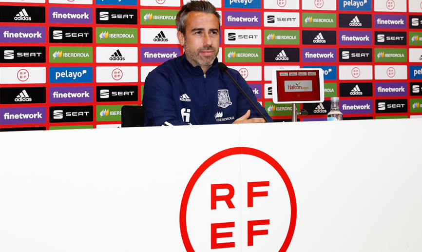 Jorge Vilda, seleccionador nacional femenino, comparece en rueda de prensa