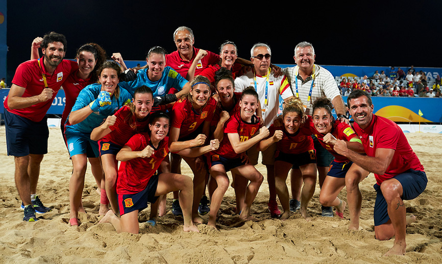 Posado tras lograr el pase a la gran final