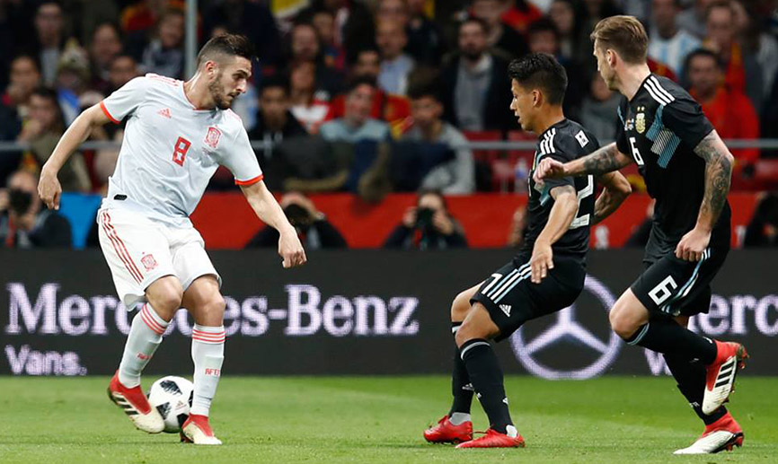 ¿Conoces el juego del Pos - It? Koke se lo pasó en grande