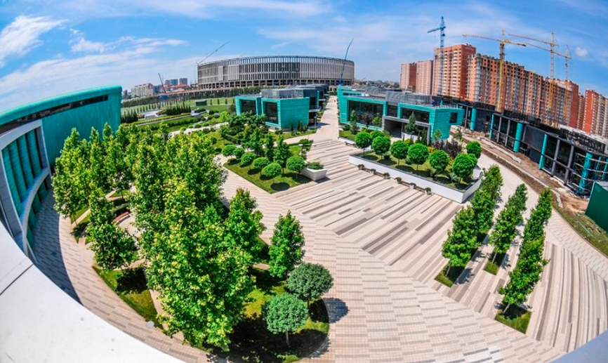 Vista panorámica del lugar de concentración de España durante el Mundial de Rusia 2018