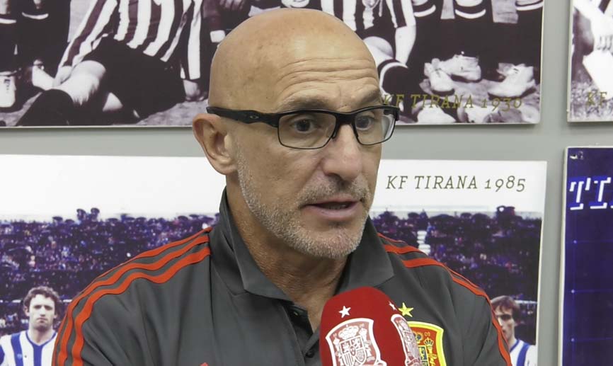 Luis de la Fuente "Estamos muy satisfechos por la victoria"