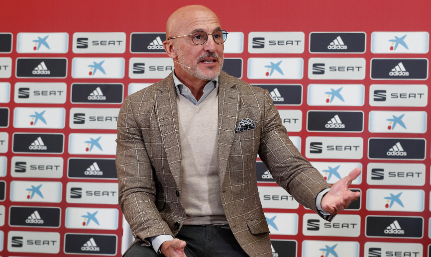 Luis de la Fuente: "Me siento muy feliz por todos los jugadores que han estado con nosotros y ahora van con la absoluta