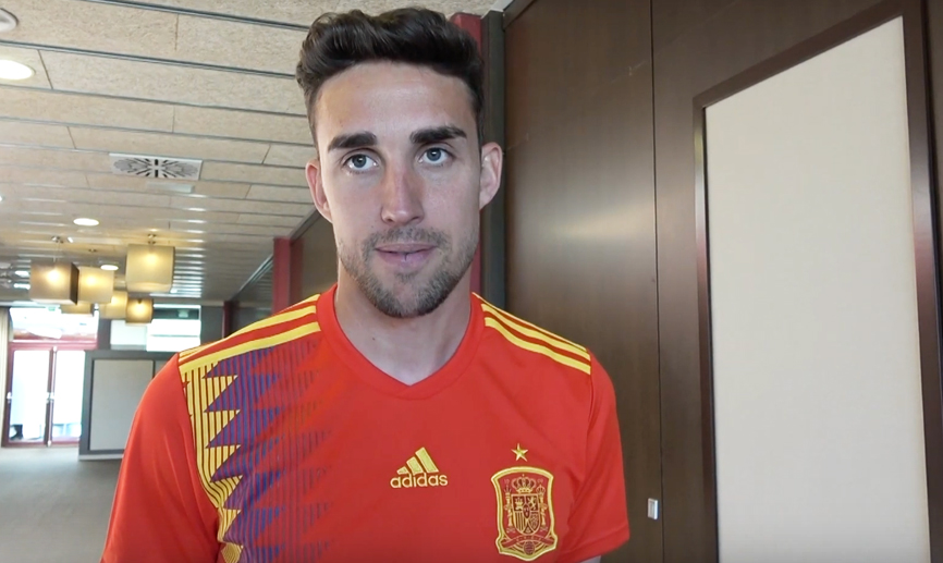 Jaime Mata, en su primer día con la Selección española