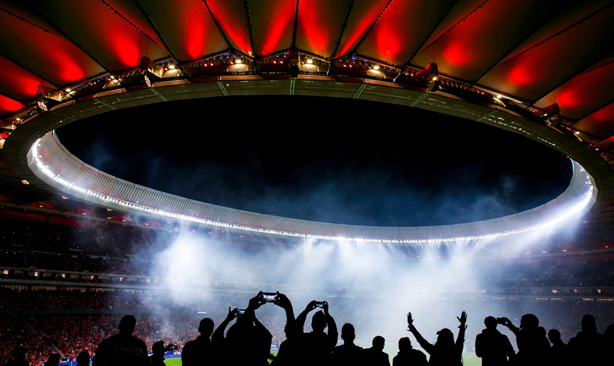 Vista panorámica del nuevo estadio Metropolitano de Madrid