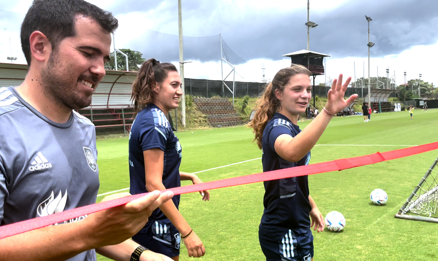 Equipo de fútbol tenis