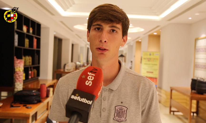 Juan Miranda: "El gol ha sido muy especial porque lo he marcado con España en un Mundial"