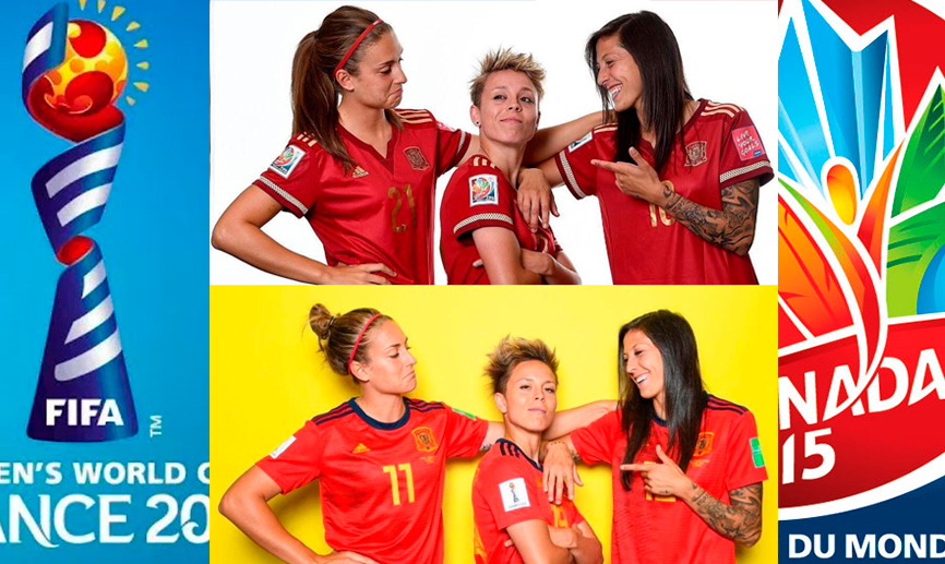 Alexia Putellas, Amanda Sampedro y Jennifer Hermoso recrean la fotografía de Canadá 2015