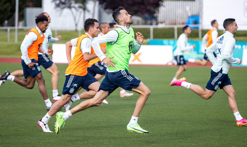 La Selección española se ejercita en Las Rozas