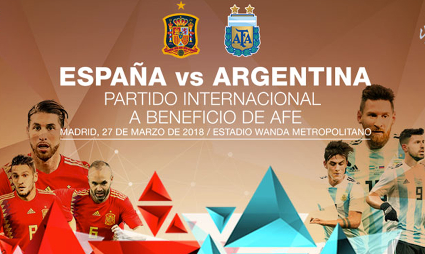 España se enfrenta a Argentina el 27 de marzo en Madrid