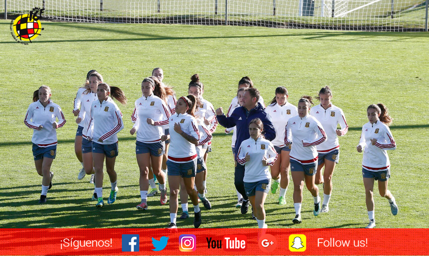 La Selección española Sub-19 femenina se ejercita en la Ciudad del Fútbol