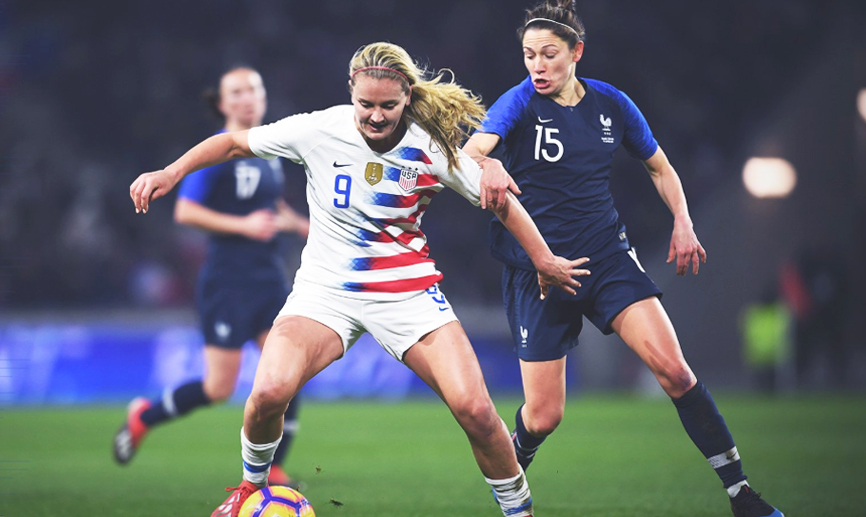 Momento del partido entre Francia y Estados Unidos jugado este sábado en Le Havre
