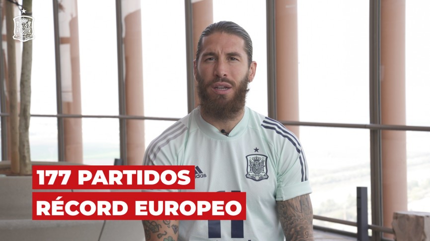 Sergio Ramos durante la entrevista
