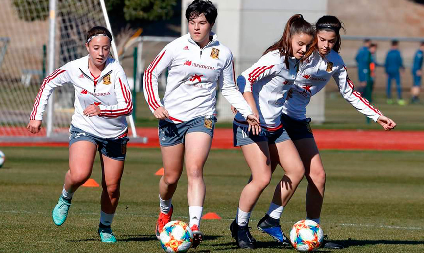 Entrenamiento de la Selección en la Ciudad del Fútbol de Las Rozas