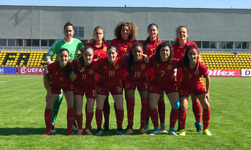 Once inicial España - Italia Sub 17 femenino