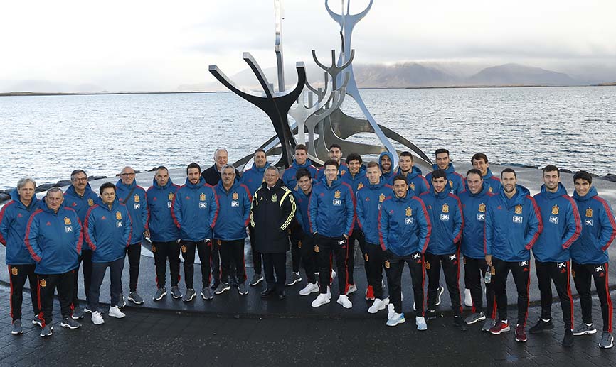 Los internacionales de la Sub-21 se relajan paseando por Reikiavik 