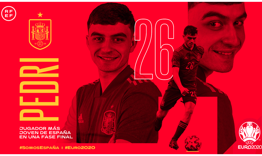 Pedri rompe todos los registros al convertirse en el jugador más joven de la Selección en una fase final 