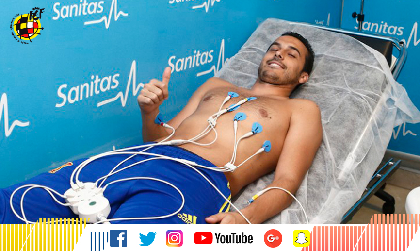 Pedro Rodríguez durante un análisis médico