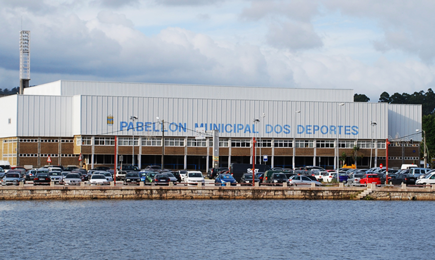 Vista exterior del Pabellón Municipal de Deportes de Pontevedra