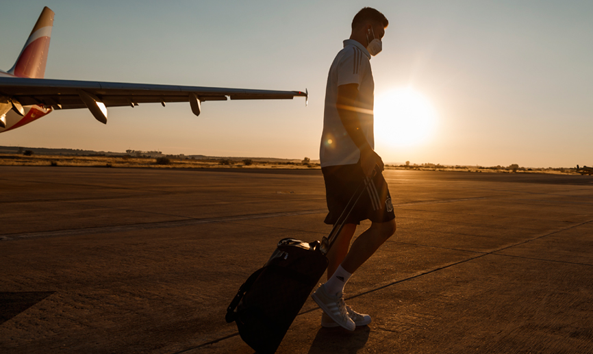 La Selección española llega a Badajoz