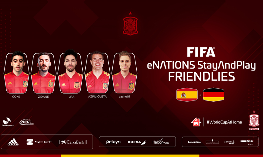 Equipo de España para el amistoso eNations StayAndPlay ante Alemania