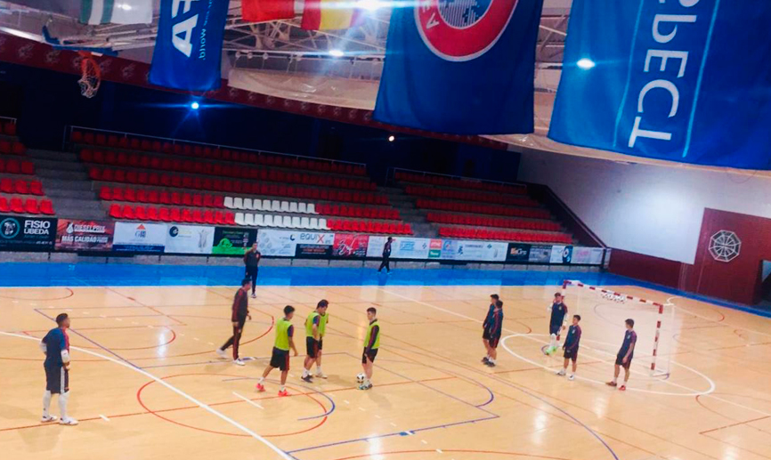 Entrenamiento de la Selección Sub-19 de fútbol sala