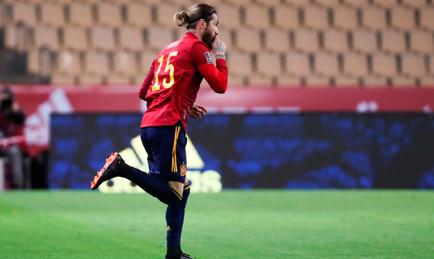Sergio Ramos alcanza los 180 partidos con la Selección española de fútbol