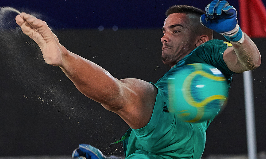 Momento del partido entre Egipto y España disputado en Dubái