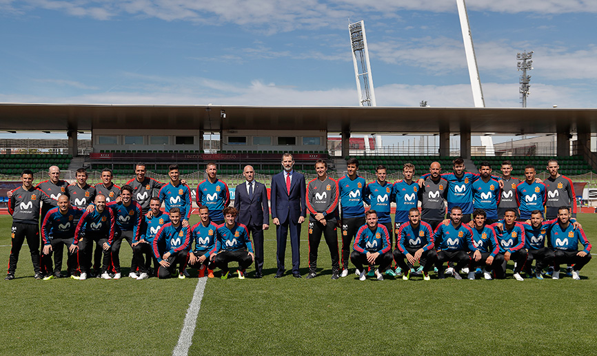 El Rey Felipe VI despide a la Selección 
