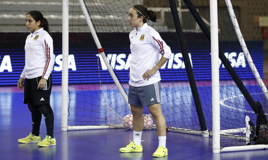 Valbuena y Sotelo en el entramiento en Gondomar