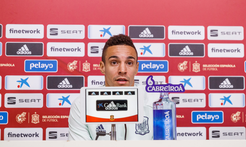 Rodrigo Moreno en rueda de prensa