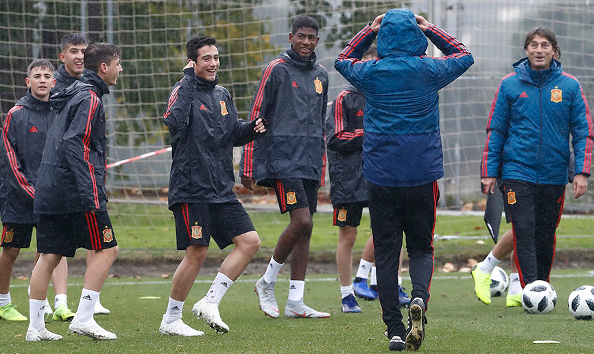 La Selección española Sub-15 se entrena en la Ciudad del Fútbol