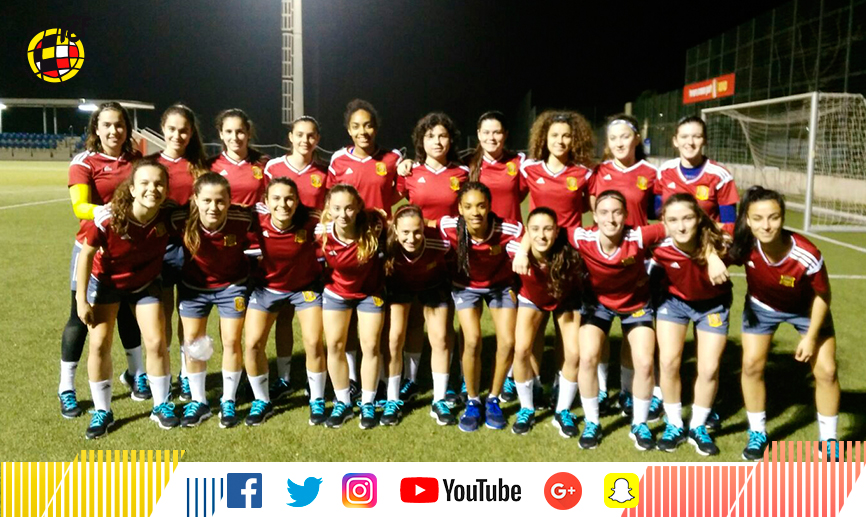 Las jugadoras de la selección española Sub-17 femenina entrena en Israel 