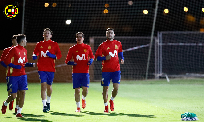 Los internacionales Sub-21 se ejercitan en Las Rozas