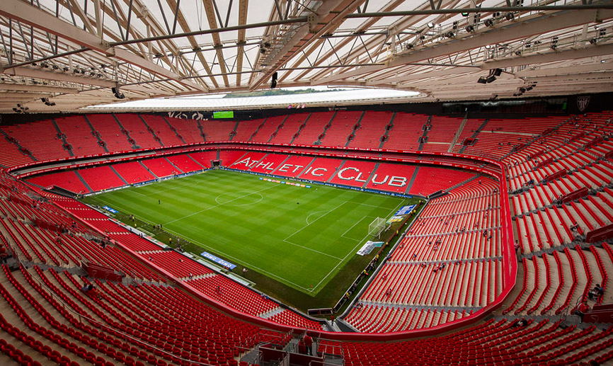 Vista panorámica del Estadio de San Mamés