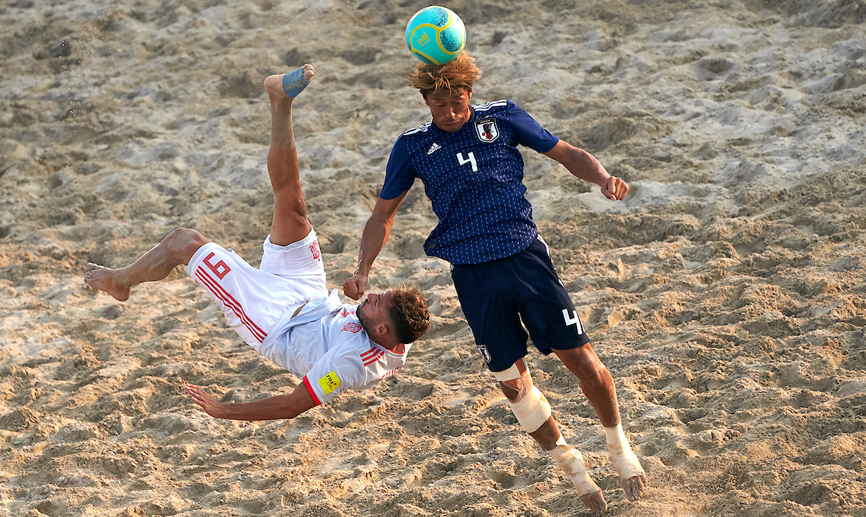 Momento del partido entre España y Japón jugado en Dubái