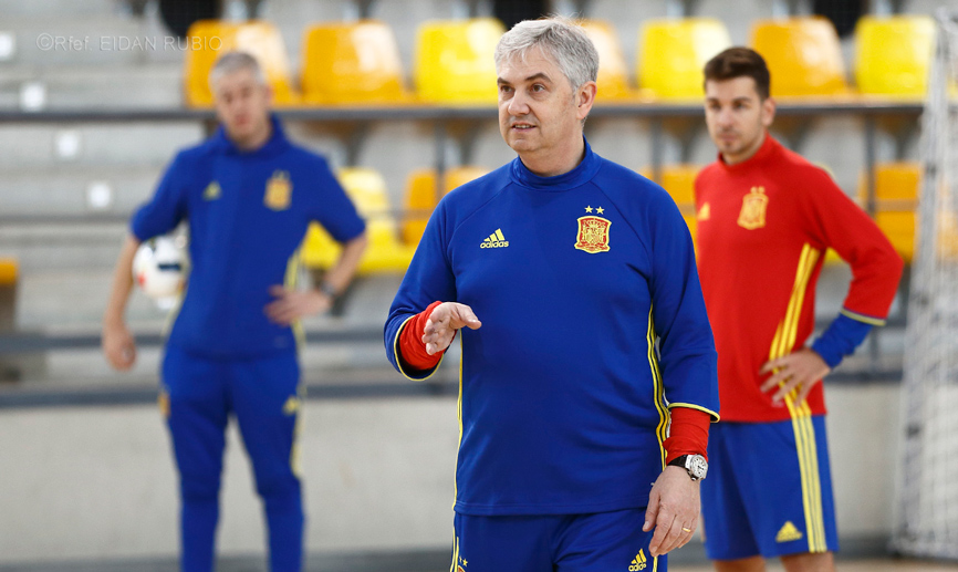 Venancio López, seleccionador de España de fútbol sala