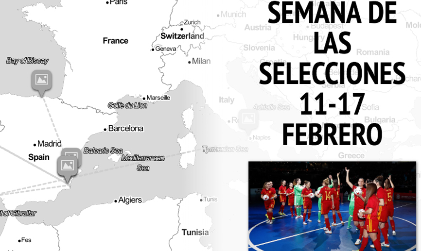 Semana de las selecciones del 11 al 17 de febrero