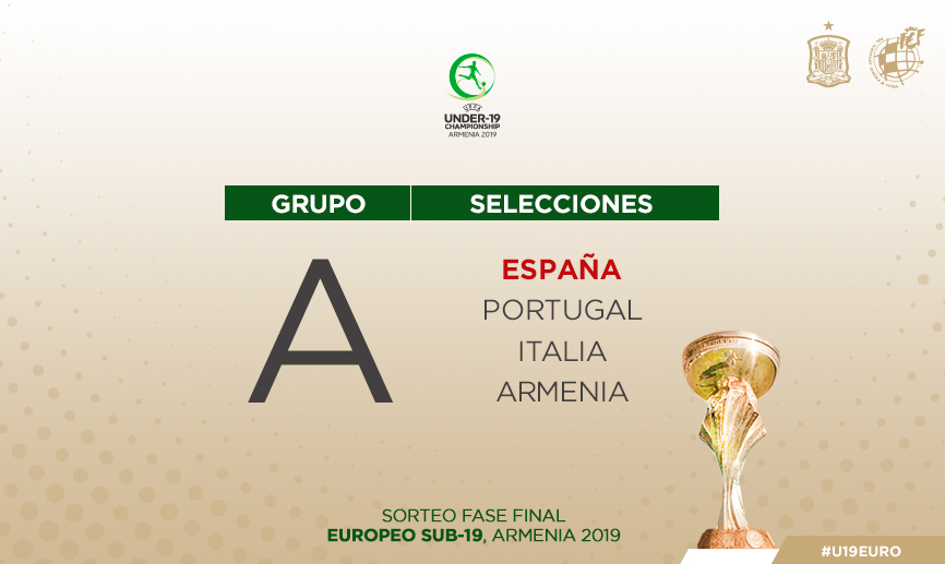 Armenia, Portugal e Italia, rivales de la Sub-19 en el Europeo