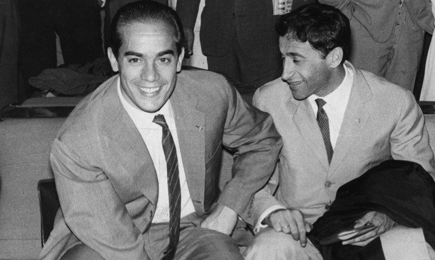 Luis Suárez Miramontes en una fotografía de sus años como futbolista en activo