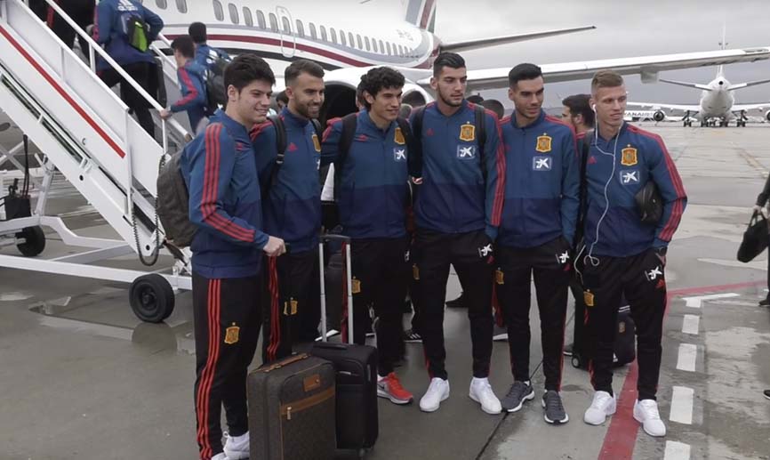 ¡La Selección española Sub-21 ya está en Albania!