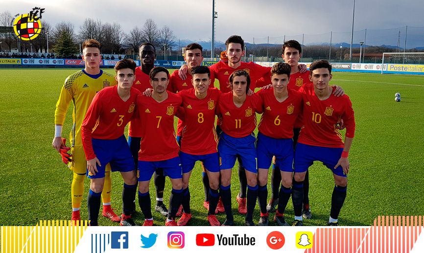 Once inicial del Italia - España