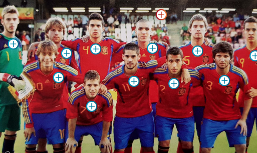 FOTO INTERACTIVA | ¿Sabes cuántos internacionales han debutado con España?