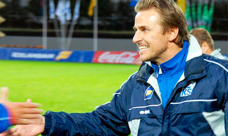 Eyjólfur Sverrisson, seleccionador nacional Sub-21 de Islandia