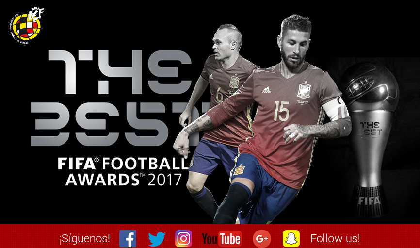Sergio Ramos y Andrés Iniesta, en el once del año de la FIFA FIFPro 