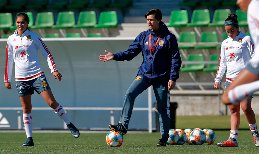 Toña Is durante un entrenamiento