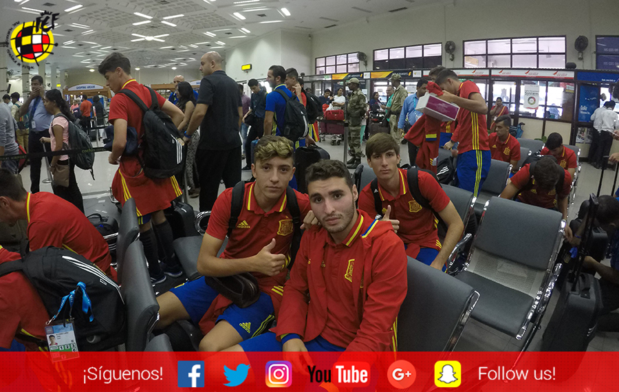 VÍDEO | ¡La Selección Española Sub-17 ya se encuentra en Bombay!