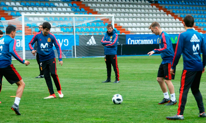 La selección española Sub-21 se entrena en Ponferrada