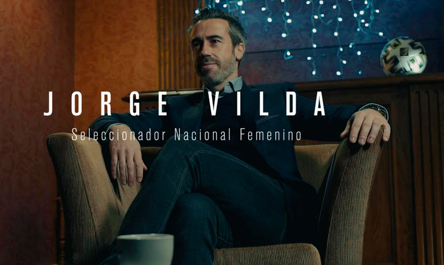 Jorge Vilda durante su última entrevista del año 