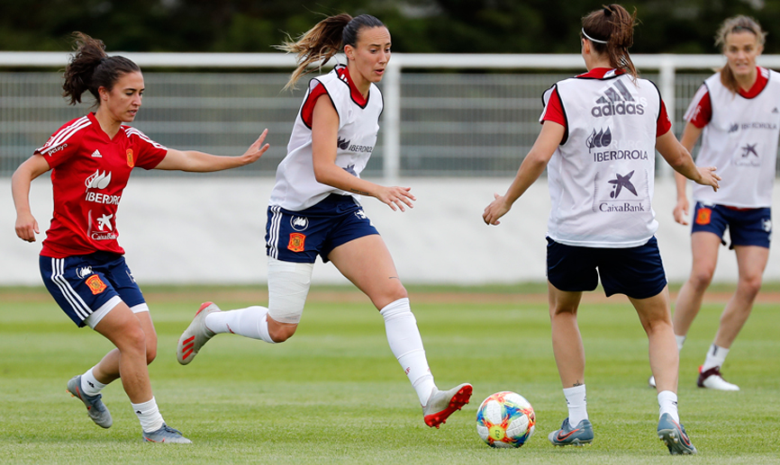 Virginia Torrecilla durante un entrenamiento de Deauville (Francia)