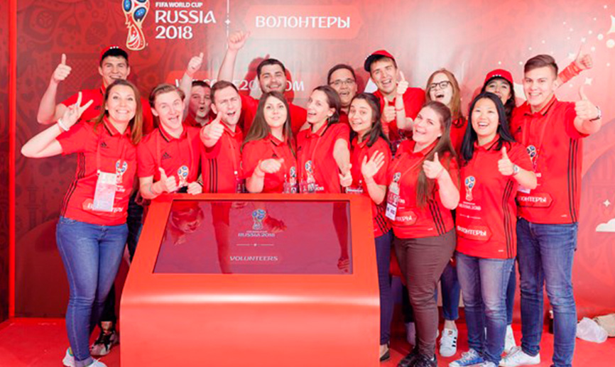 El Mundial de Rusia marca un nuevo récord, más de 17.000 voluntarios